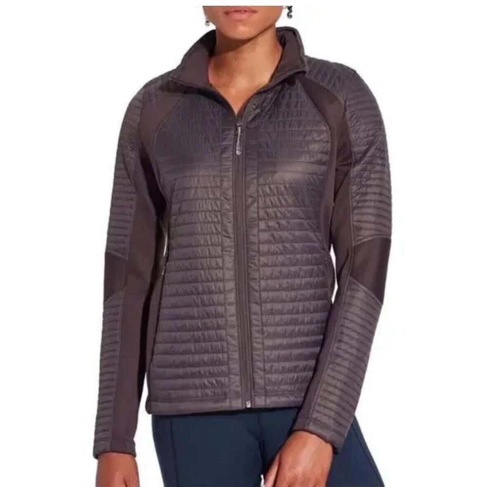 Calia‎ By Carrie Underwood Plum Purple Athleisure Hybrid Puffer moto Jacket